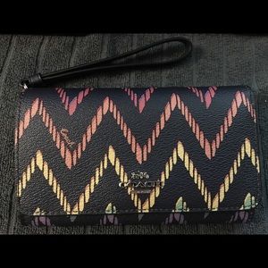 Coach Geo chevron wallet